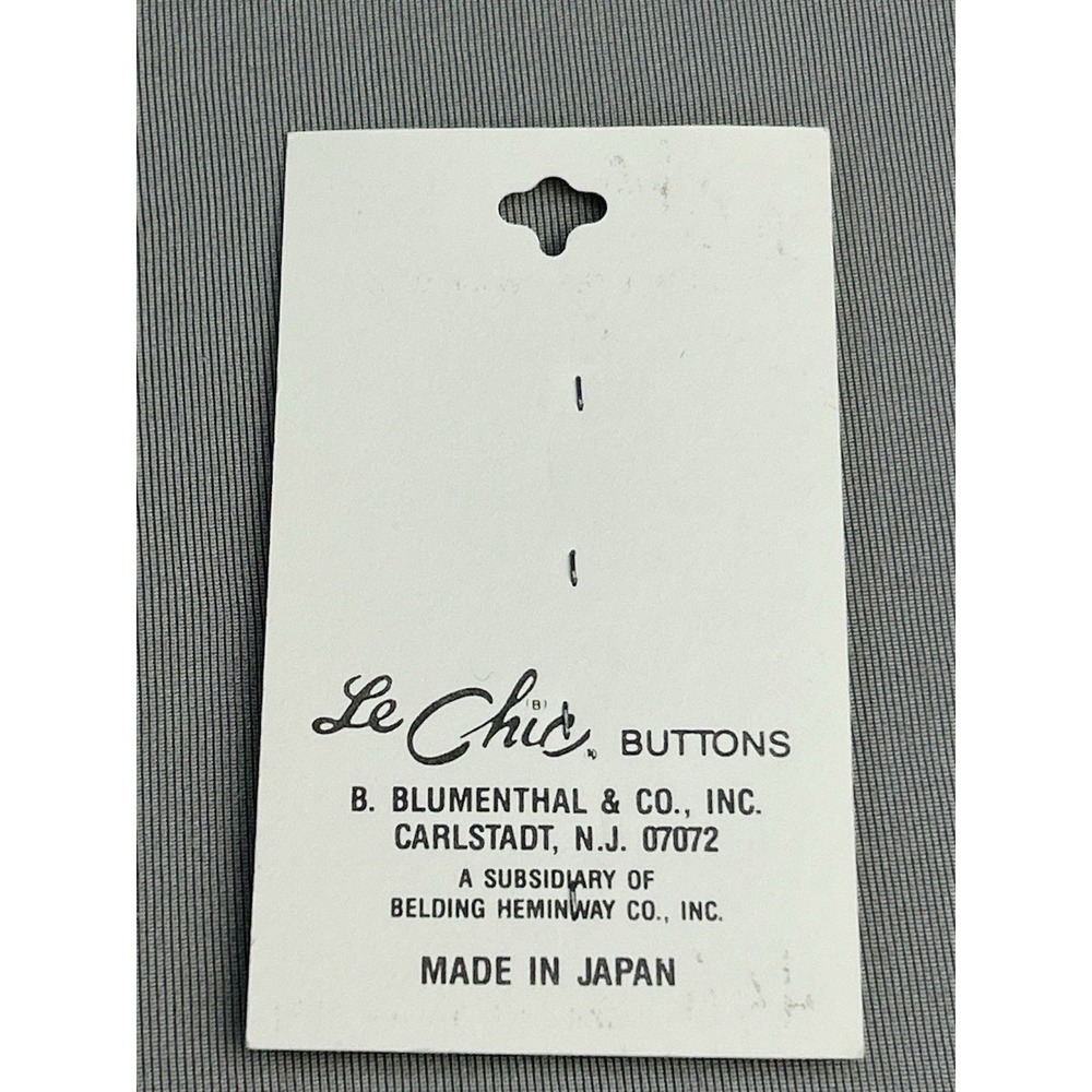 Black Flower Small Plastic Le Chic Buttons NEW On Card Set Of 4 - Picture 9 of 9